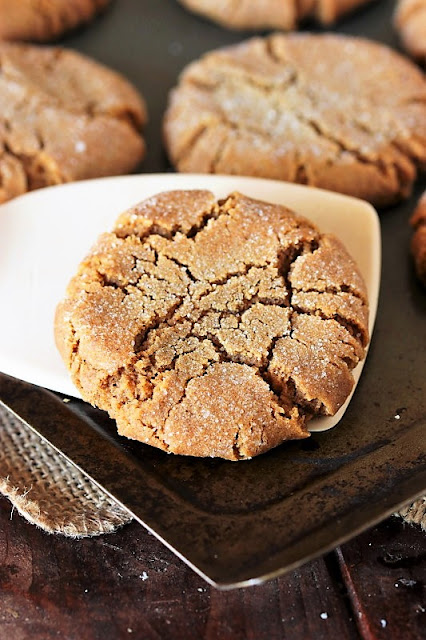 Molasses Crinkles Cookie with Large Crinkle Cracks Image