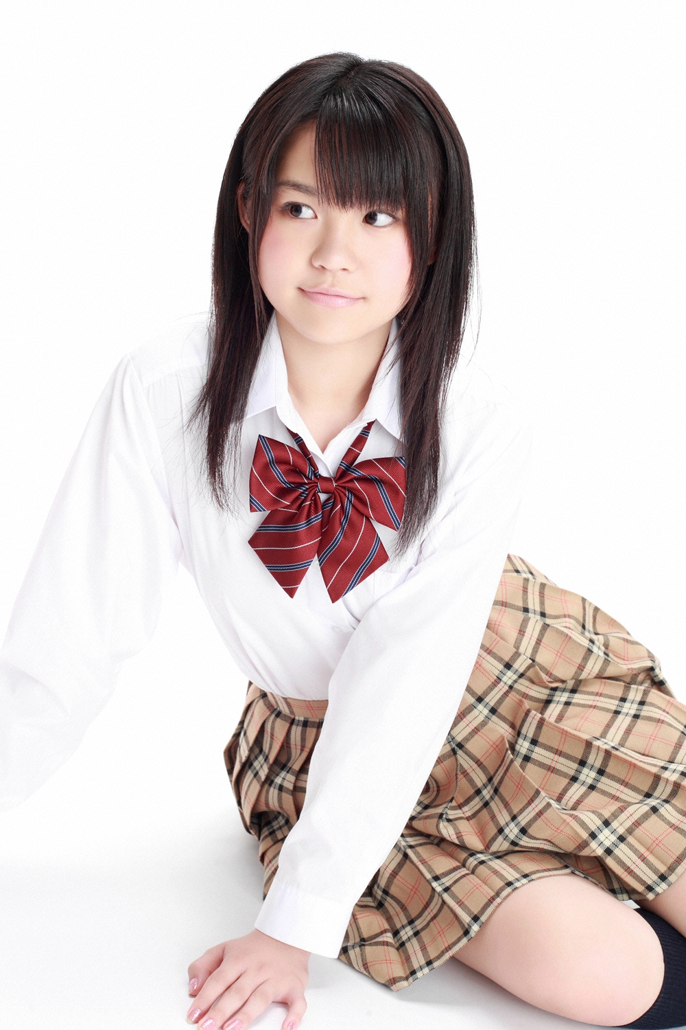 Maki Fukumi Japanese Cute Idol Sexy Schoolgirl Uniform Part 2 Photo