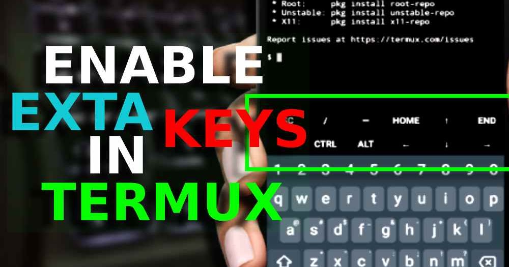 How to Enable Extra Keys in Termux Enable any key Termux