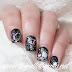 Nail Challenge Collaborative: Black and White Space Manicure