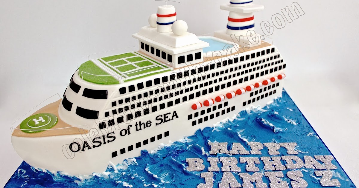 Celebrate with Cake!: 3D sculpted Cruise Ship Cake