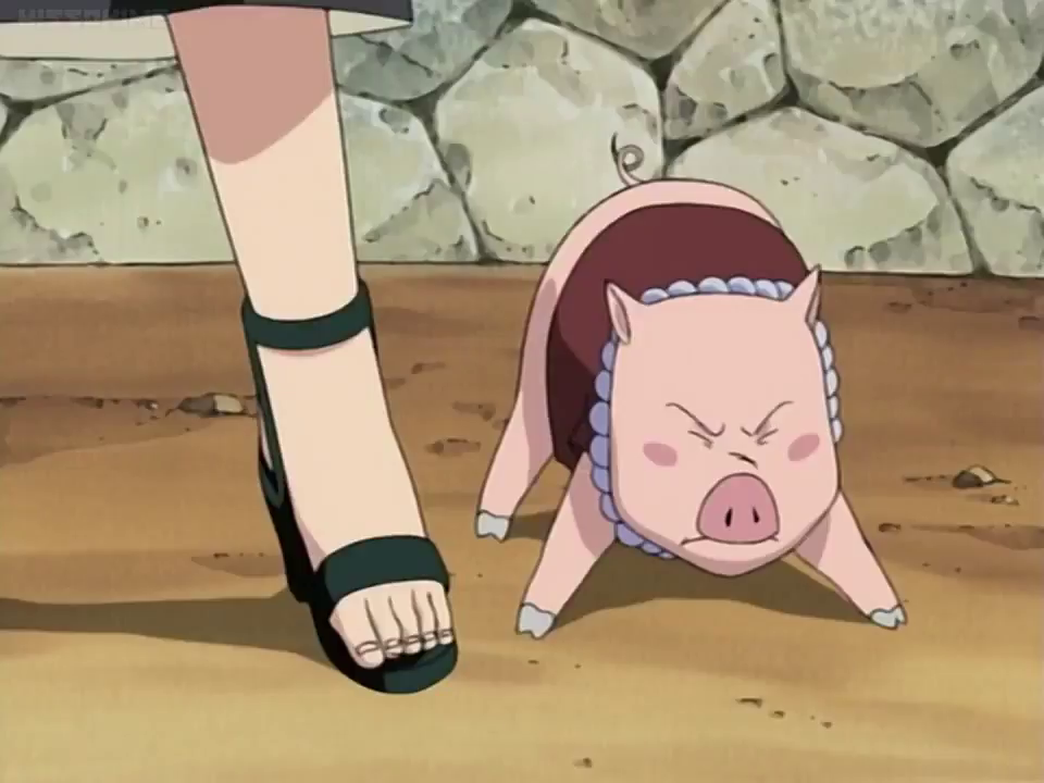 тон тон наруто. наруто свинка тонтон. арты тон тон. тонтон и цунаде. арты тон тон.