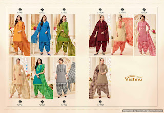 Vishnu Manikarnika Cotton punjabi dress Material
