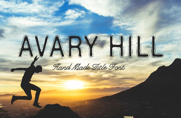 Download Gratis Font Terbaru September 2015 - Avary Hill Title Font