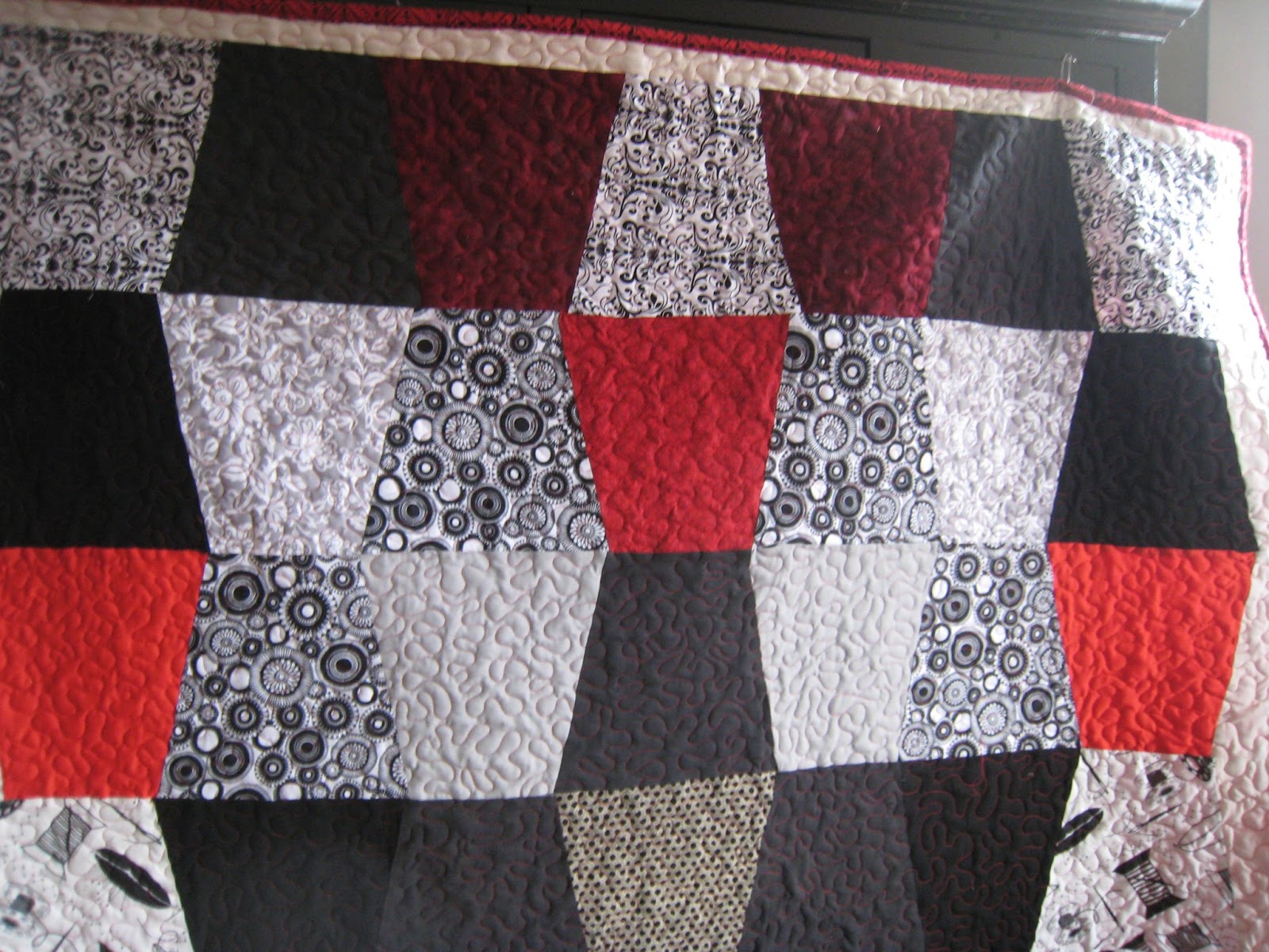 The Vintage Seamstress The Large Tumbler quilt..