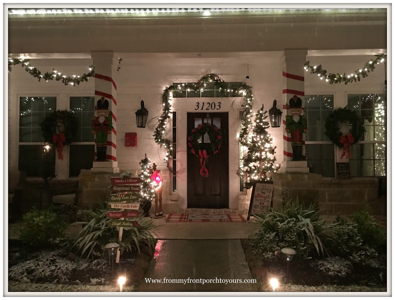 From My Front Porch To Yours Christmas Porch 2017 Decorations