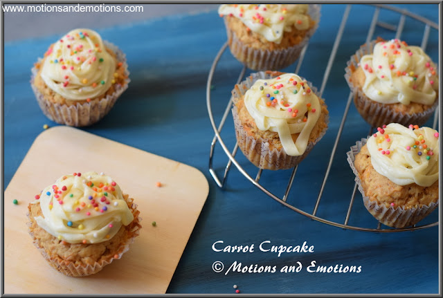 Carrot Cupcakes with Cream Cheese Frosting