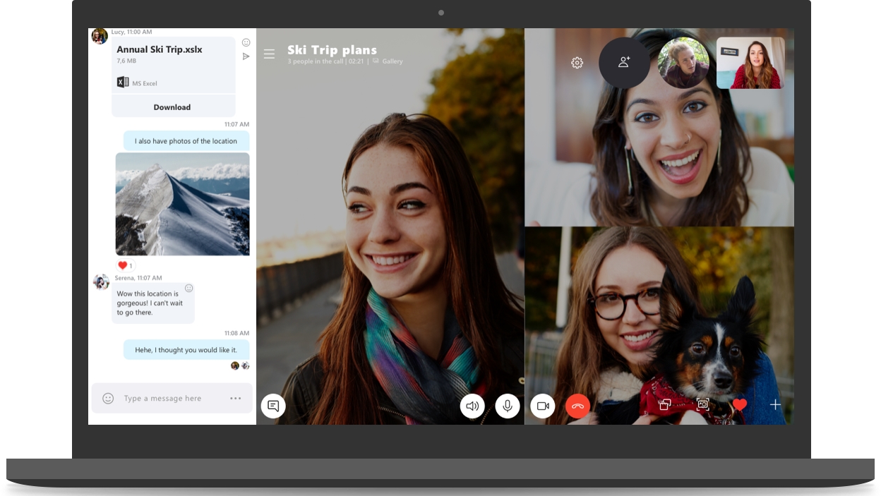 There is a blurred background feature in Skype for PC There is a blurred background feature in Skype for PC