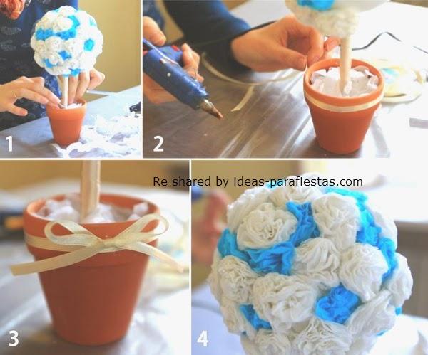 Como hacer un topiario con papel paso a paso diy topiario de papel para decorar fiestas