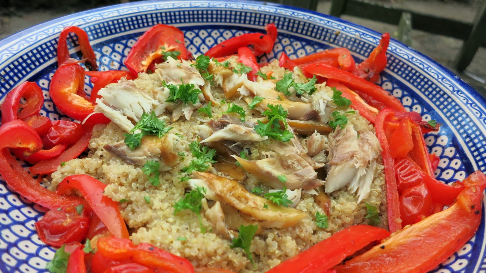 Not Just A Pretty Plate Smoked Mackerel and Quinoa Salad