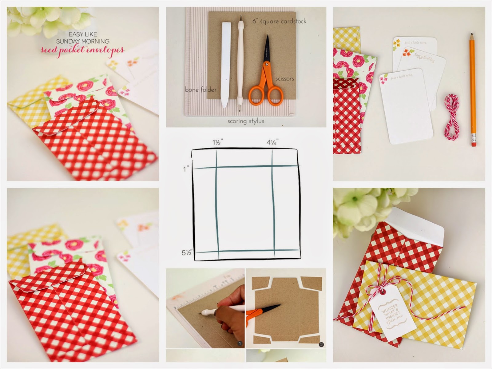 Sobre con papel estampado Paso a paso sobre para tarjeta de regalo, no te pierdas el tutorial de este bonito sobre