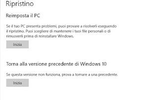 Ripristino semplice Ripristino
