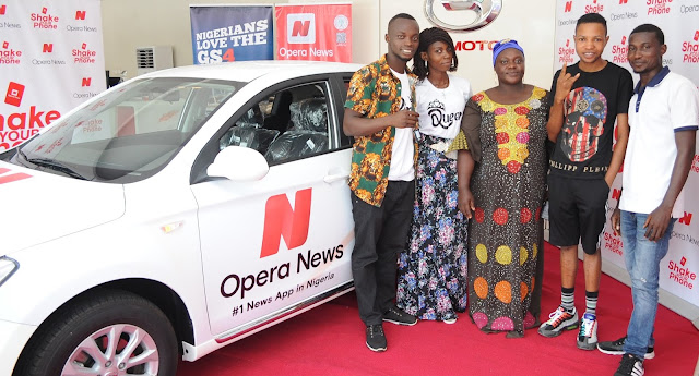 Opera News reveals the last car winner of the successful campaign ?Shake and Win? in Nigeria