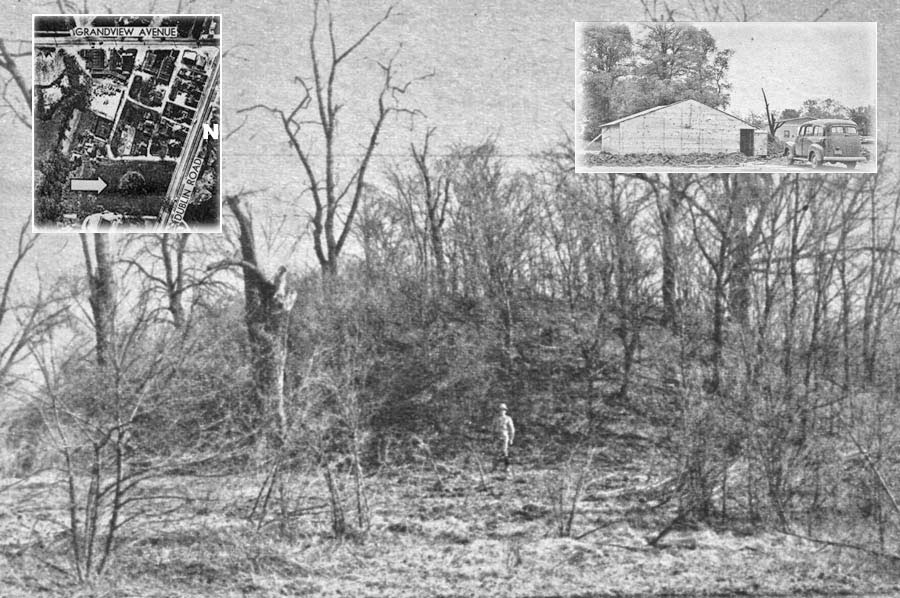 This large Adena mound was once in the village of Dublin, Ohio. The