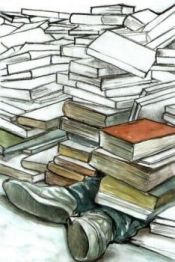 Eduardo Estrada - Aplastado por el peso de los libros.