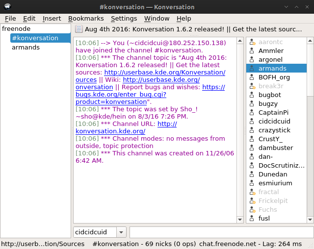 IRC Clients for archlinux