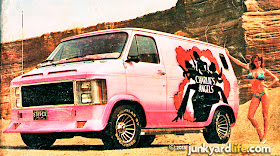A custom pink van was created for the ladies on the 1970s "Charlie's Angels" tv show.