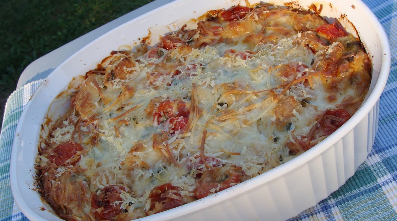 Mennonite Girls Can Cook Basil Tomato Savoury Bread Pudding