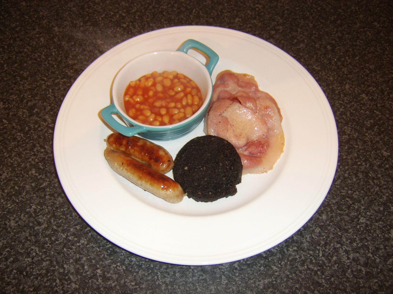 What Should I Have for Lunch Today? Sausages, Bacon and Black Pudding