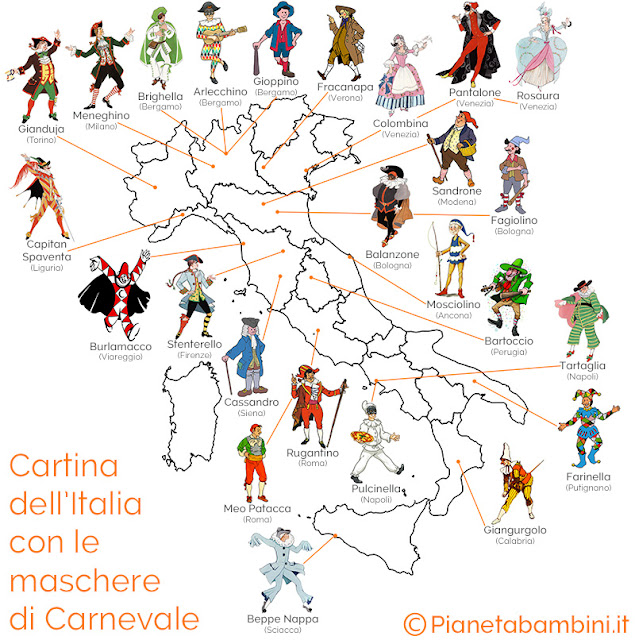 Boscofiorito Maschere e Regioni Italiane