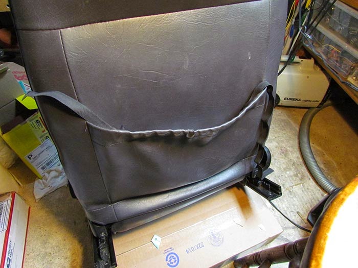 Sagging Car Seatback Pocket Repair on the c900 Seat Crawls Backward