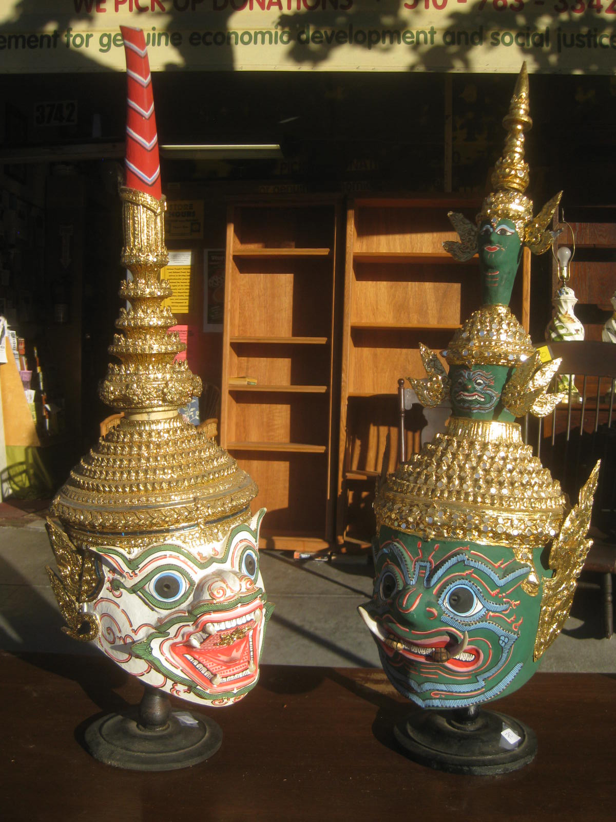 UHURU FURNITURE & COLLECTIBLES SOLD Thai Demon Masks