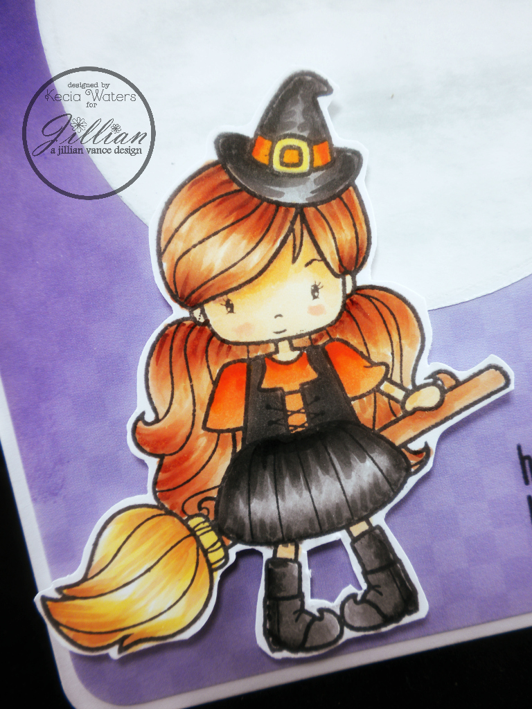 Whimsie Doodles, AJVD, Kecia Waters, Copic markers, witch