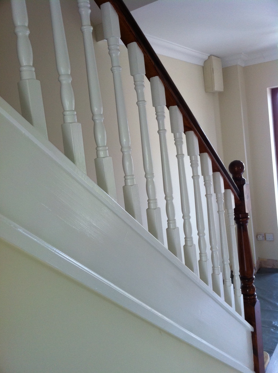 painting solutions Painted and polished handrail (banister)