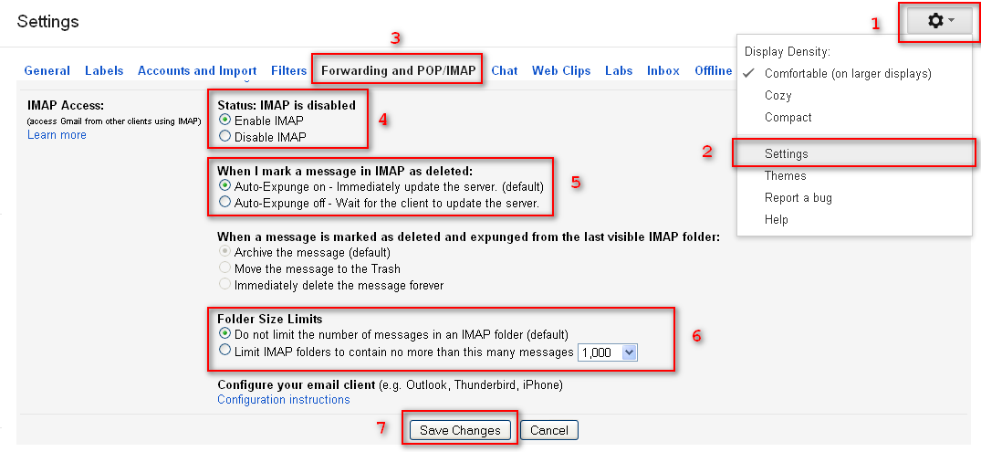 How to Enable Gmail's IMAP Service