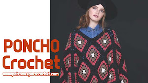 Poncho Para Tejer con Ganchillo DIY