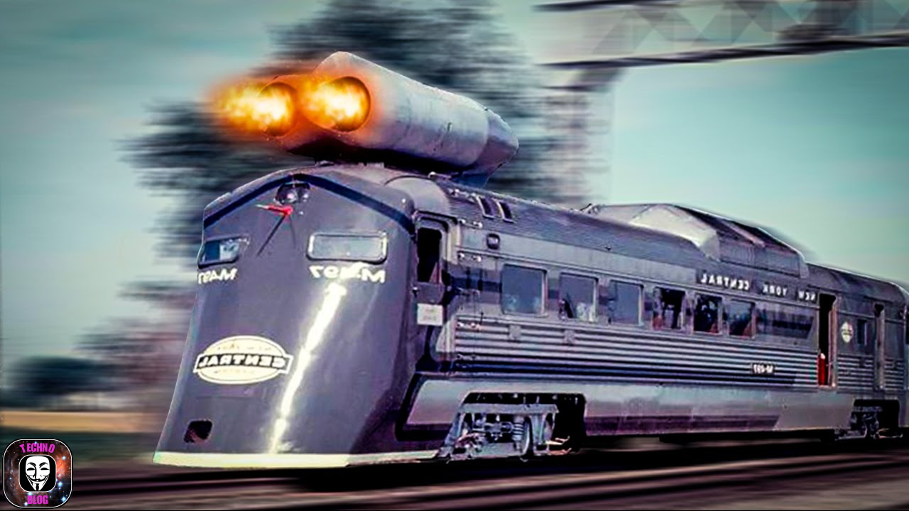 Железные дороги бывают. M-497 «Black Beetle». Необычные поезда. Реактивный поезд. Поезд с реактивным двигателем.