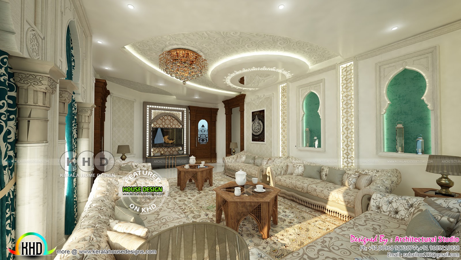 4306 Sq Ft Arabian Model House With Interiors Kerala Home