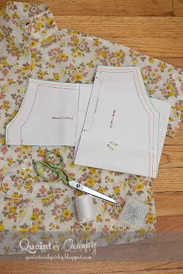 Quaint and Quirky: Baby Dress from Woman's Shirt - And a Giveaway