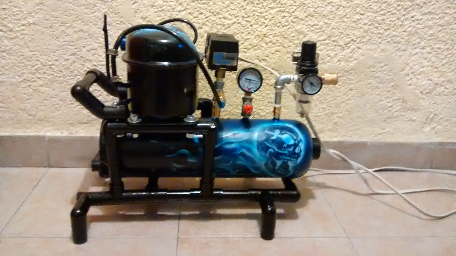compresor aerografo casero