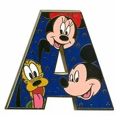 Alfabeto de Mickey, Minnie, Donald y Pluto a