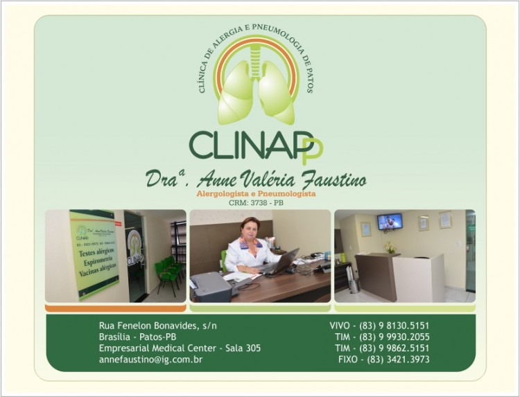 CLINAPP – Clínica de Alergia e Pneumologia de Patos - Aqui Clique na Foto para abri a pagina