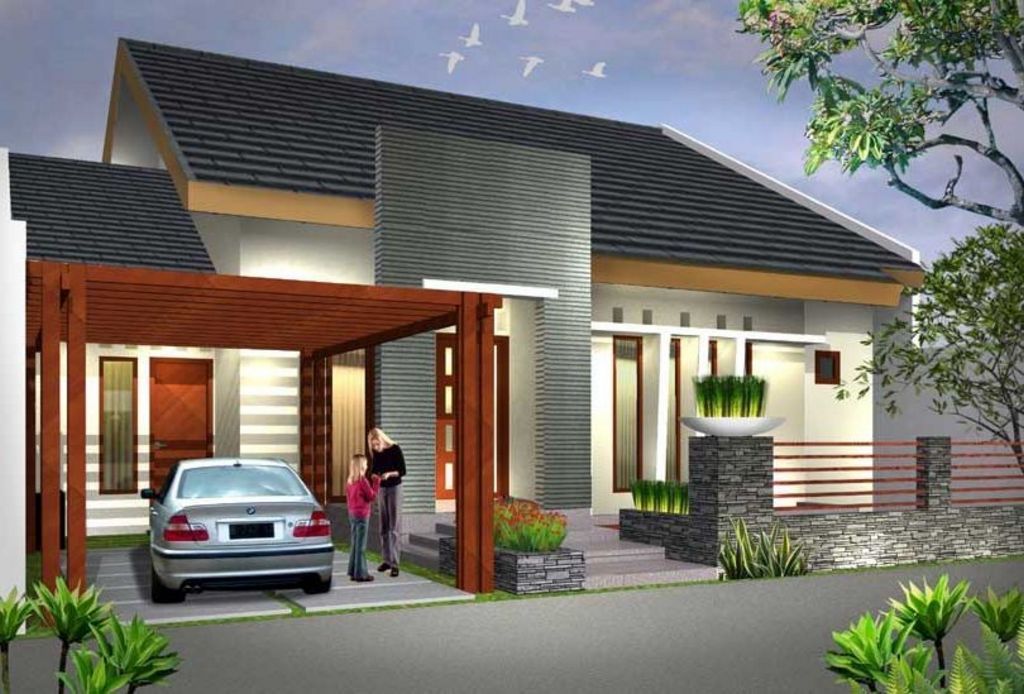 Desain Rumah 1 Lantai Menawan Idaman