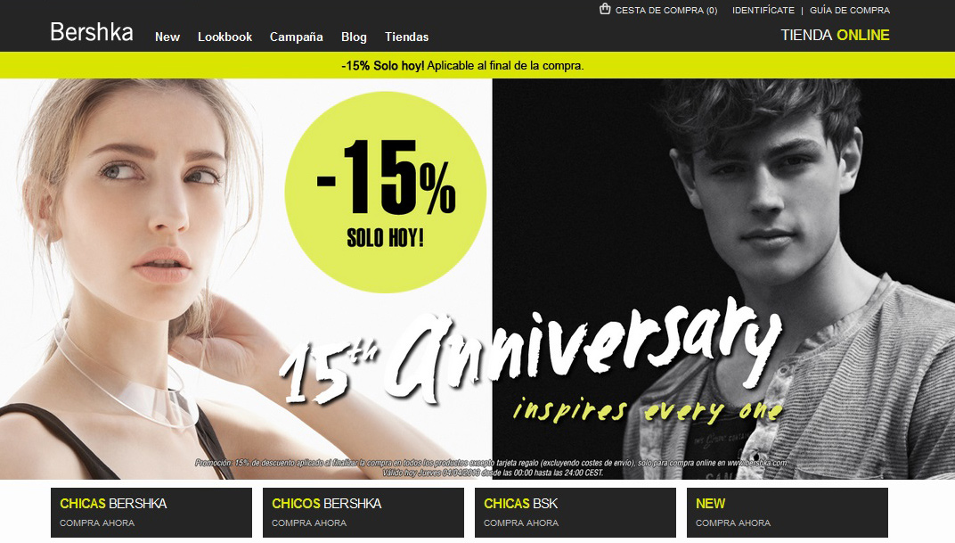 y Marketing Bershka celebra su 15º aniversario con un