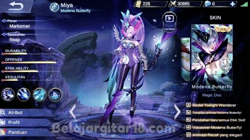 Fitur Terbaru Skin Miya Modena Butterfly Fitur Terbaru Skin Miya Modena Butterfly
