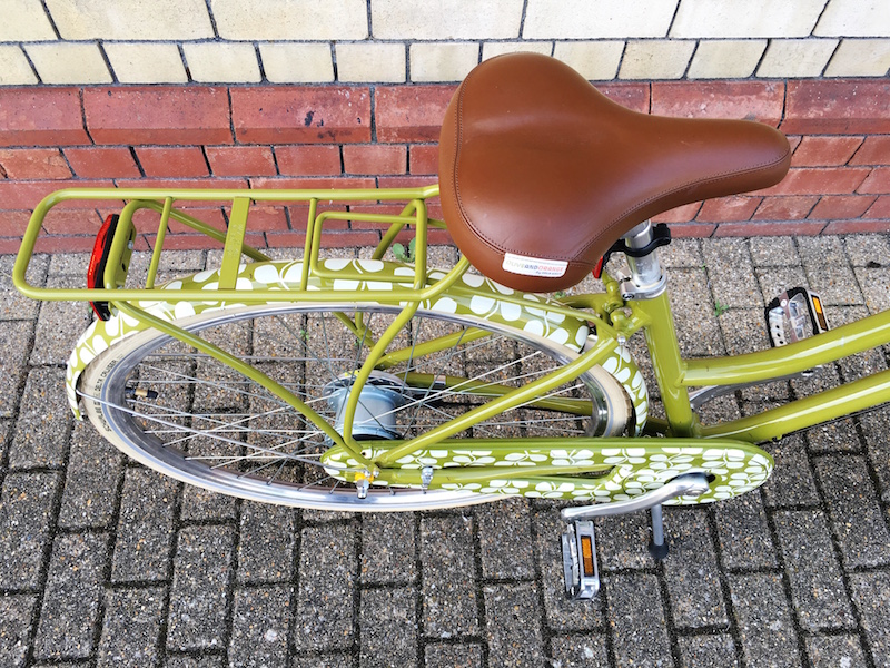 Back in the Saddle - Halfords Orla Kiely Classic Womens bike green leaf design review