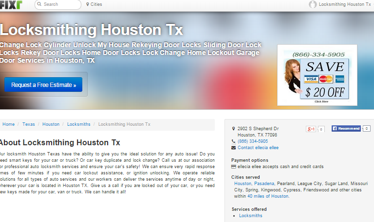 Locksmithing Houston Tx