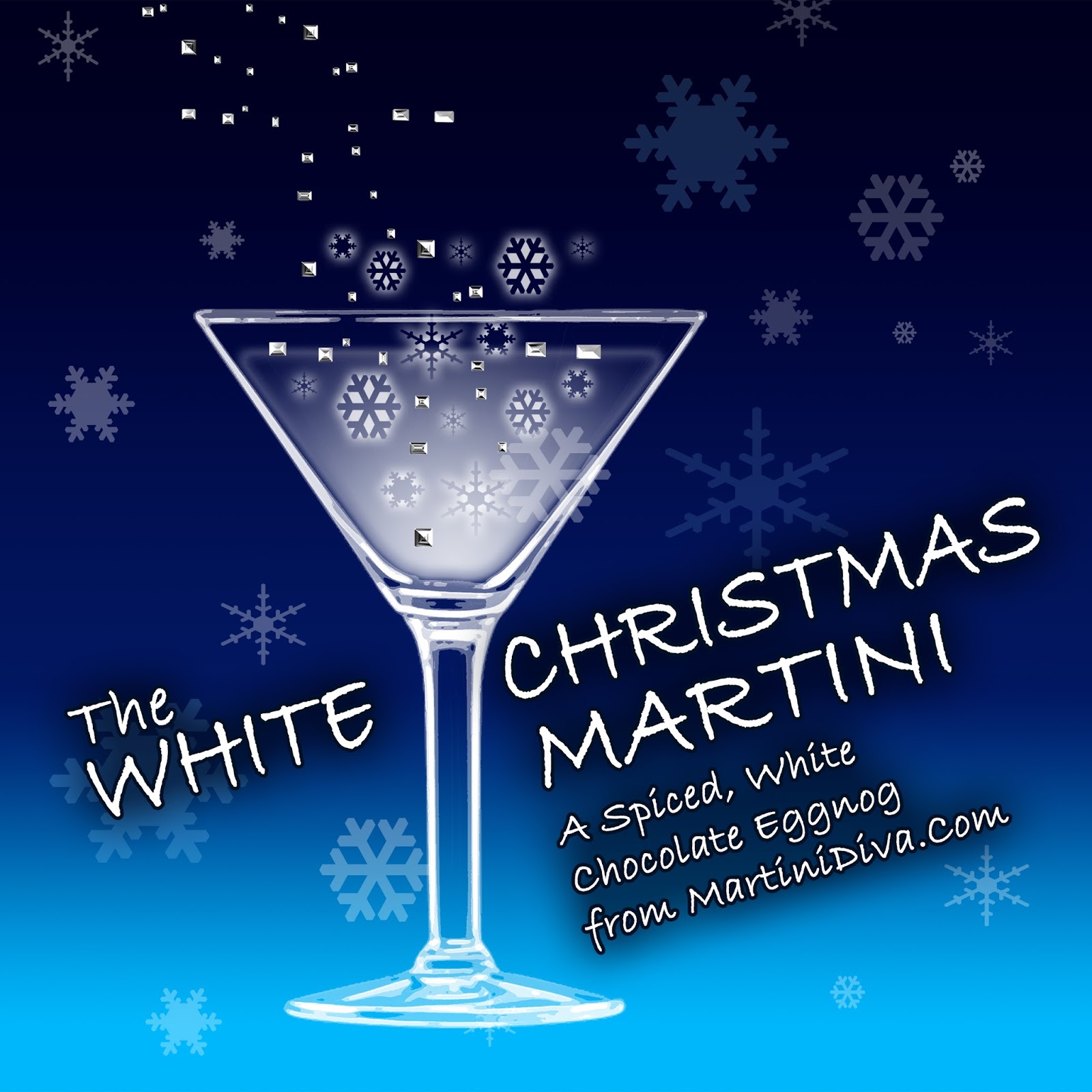 The MARTINI DIVA CHRISTMAS MARTINIS White Christmas Martini