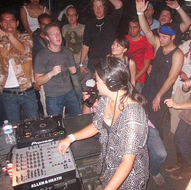 Mark Zuckerberg partying Mark Zuckerberg partying