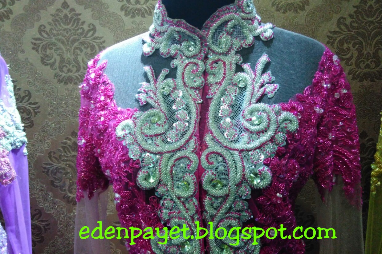 kebaya akad nikah payet