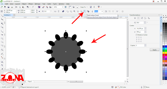 Cara Membuat Roda Gigi/Gear dengan Corel Draw X7 Cara Membuat Roda Gigi/Gear dengan Corel Draw X7