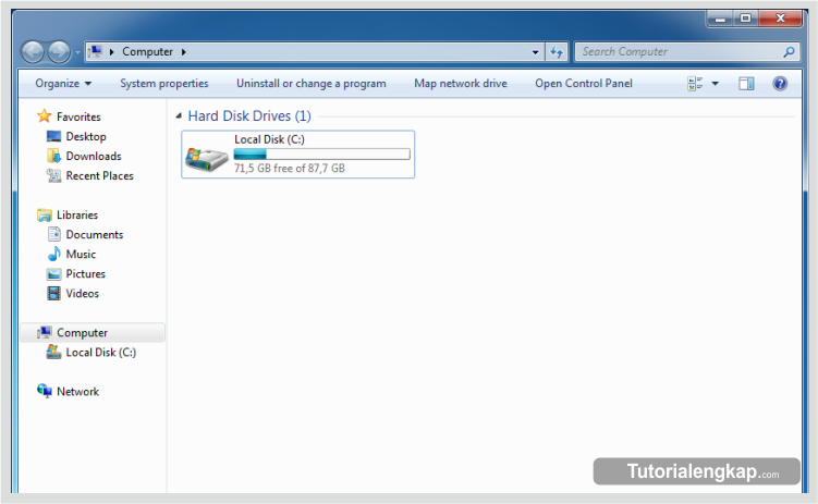 Tutorialengkap.com, how to make new partition on windows, cara terbaru membuat partisi hardisk, cara yang benar dalam membuat partisi hardisk, tutorial cara membuat partisi, langkah mudah membuat partisi hardisk tanpa bantuan apliakasi pihak ketiga