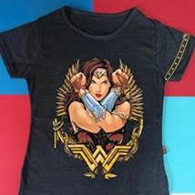 blusa mulher maravilha piticas