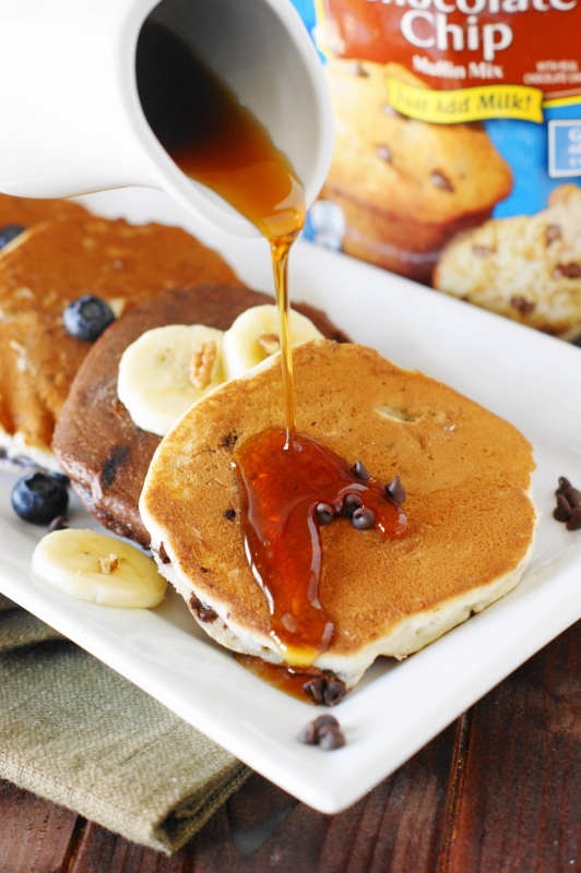 Muffin Mix Pancakes {aka PancakesInaPinch} The Kitchen is My