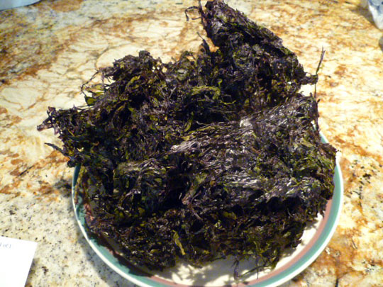 LEMON CHIFFON CAKE: Seasoned Seaweed