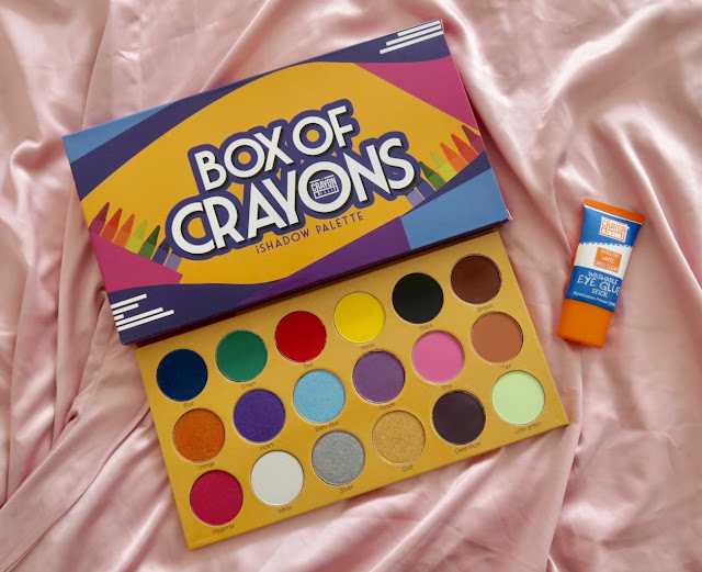 Box of Crayons Eyeshadow Palette and Washable Eye Glue Stick Primer